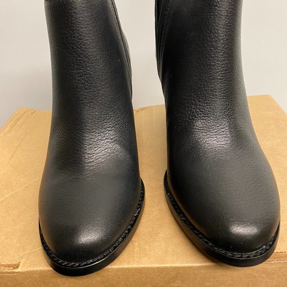 Women's Splendid Rochelle Black Leather Ankle Boot - Picture 2 of 7